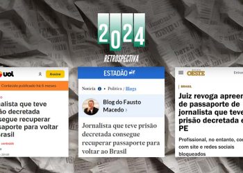Pedido de prisão de jornalista virou manchete em todo Brasil