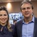 A psicopedagoga Onélia Leite e o marido e ministro Camilo Santana