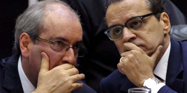 Eduardo Cunha (esq.) e Henrique Eduardo Alves (dir.)