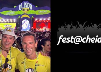 O deputado Felipe Carreras e o empresário Augusto Acioli, sócios da Festa Cheia Produções
