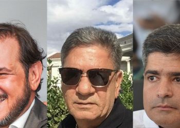 Antonio Rueda, Marcos Moura e ACM Neto (esq. para a dir.)