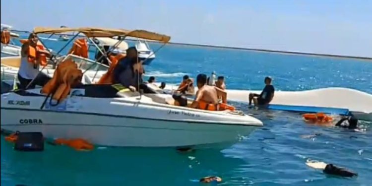 Catamarã em Maragogi afundou durante turismo