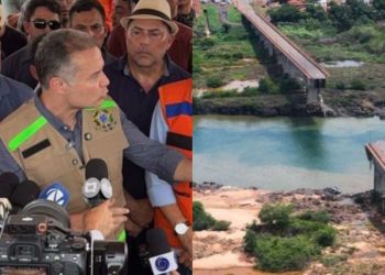 Ministro dos Transportes avalia danos após colapso de ponte entre Maranhão e Tocantins