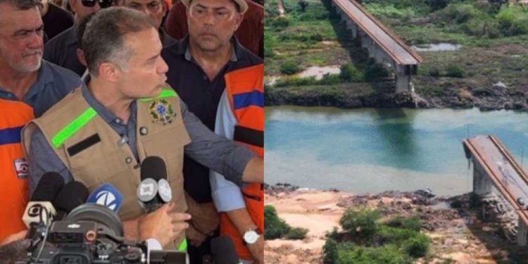Ministro dos Transportes avalia danos após colapso de ponte entre Maranhão e Tocantins