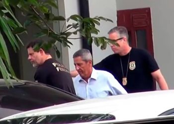 Walter Braga Netto durante prisão pela Polícia Federal