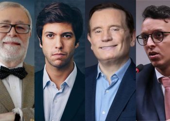 George Vidor, Caio Coppolla, Roberto Cabrini e Lucas Mourão (Da esq. para dir.)