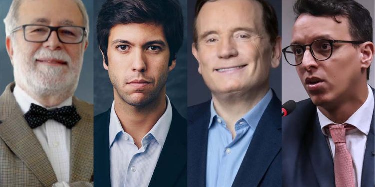 George Vidor, Caio Coppolla, Roberto Cabrini e Lucas Mourão (Da esq. para dir.)