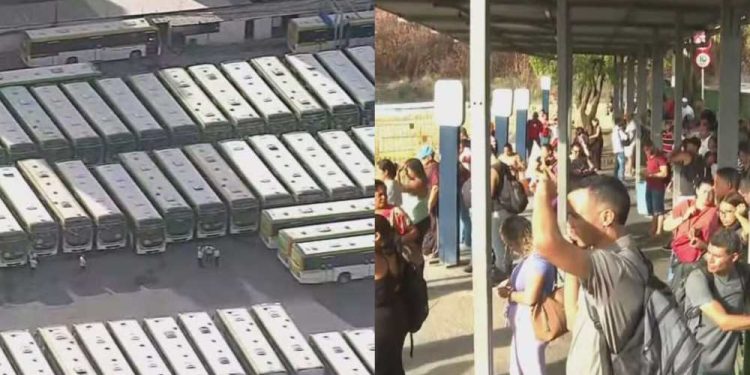 Paralisação de motoristas no Grande Recife gera transtornos e superlota terminais