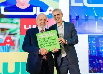 Presidente Lula e o publicitário Sidônio Palmeira