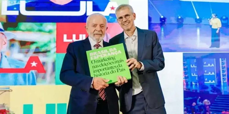 Presidente Lula e o publicitário Sidônio Palmeira