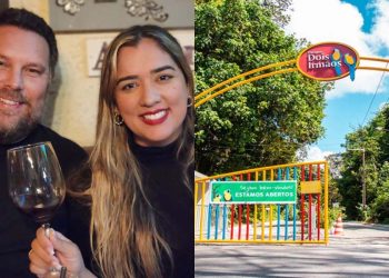 O deputado Wanderson Florêncio (Podemos) e a esposa Sávia Florêncio