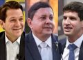 Geraldo Júlio, Sebastião Figueiroa e João Campos (Esq. p/ dir.)