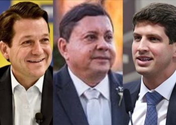 Geraldo Júlio, Sebastião Figueiroa e João Campos (Esq. p/ dir.)