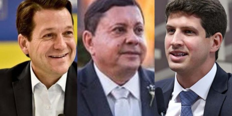 Geraldo Júlio, Sebastião Figueiroa e João Campos (Esq. p/ dir.)