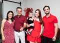 Elias ao lado da esposa Adajane da Silva Lima; da filha Gabriela Thays da Silva Lima e do genro Ricardo Henrique do Amaral