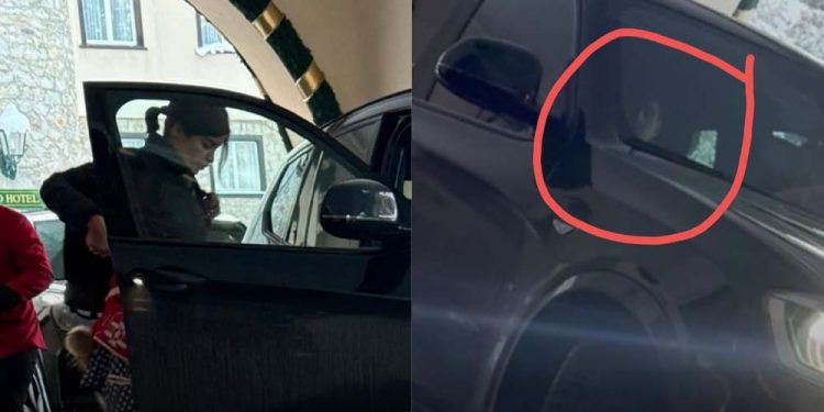 Tabata Amaral e João Campos são flagrados saindo de BMW de hotel