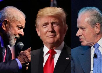 Lula, Donald Trump e Mário Bernardo Garnero (Da esq. para dir.)