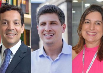 Carlos Neves, João Campos e Milu Megale