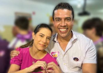 A governadora Raquel Lyra e o prefeito de Caruaru Rodrigo Pinheiro