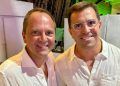 Paulo Wiazowski Filho (PP) e Rodrigo Bocardi durante evento
