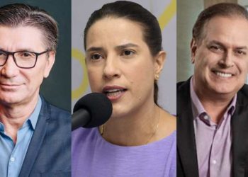 Janguiê Diniz, Raquel Lira e Luiz Augusto (da esq. para dir.)