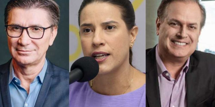 Janguiê Diniz, Raquel Lira e Luiz Augusto (da esq. para dir.)