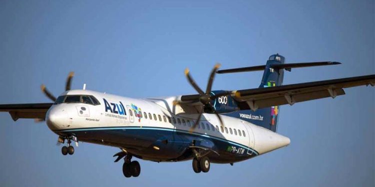 A Azul tem 33 modelos ATR-72 na sua frota