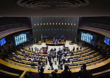 Plenário da Câmara dos Deputados, em Brasília
