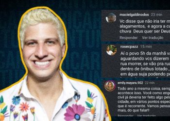 João Campos é alvo de internautas por postura em meio a chuvas no Recife