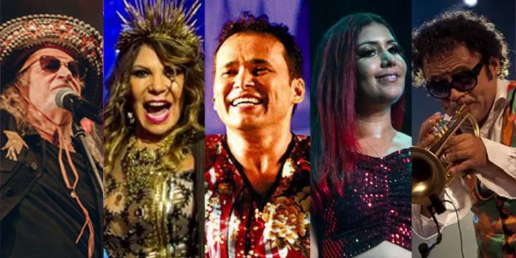 Alceu Valença, Elba Ramalho, Almir Rouche, Priscila Senna e Maestro Forró