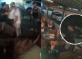 Vídeo registrou momento da briga (esq.) e assassino voltando para matar DJ (dir.)
