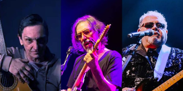 Paulo Miklos, Lobão e Léo Jaime (da esq. para dir.)