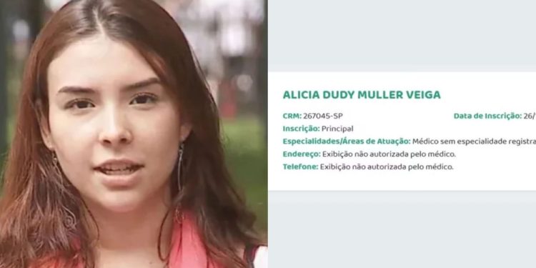 Alicia Veiga obtém registro médico meses após condenação por desvio de verba de formatura