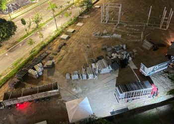 Festa com open bar em terreno público gera suspeitas e questionamentos de moradores