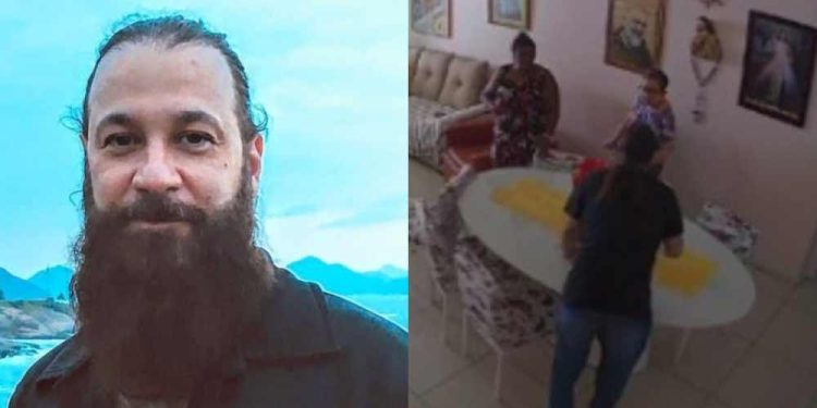 Câmeras flagram músico Sérgio Ferraz xingando e ameaçando a própria mãe