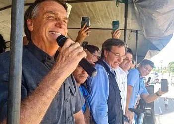 Ainda candidato à reeleição Jair Bolsonaro (PL) em sua terceira visita ao Recife (Foto do Grupo de Direita de Pernambuco)