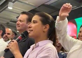 André de Paula, Gilberto Kassab e Raquel Lyra (PSD), em evento no Recife