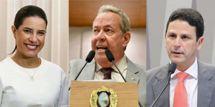 Raquel Lyra, Álvaro Porto e Bruno Araújo (Da esq. p/ dir.)