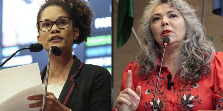 As vereadoras Jo Cavalcanti (PSOL) e Liana Cirne (PT)