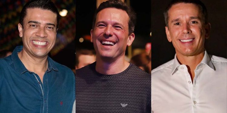 Rodrigo Pinheiro, Augusto Acioli e Felipe Carreras (Da esq. p/ dir.)