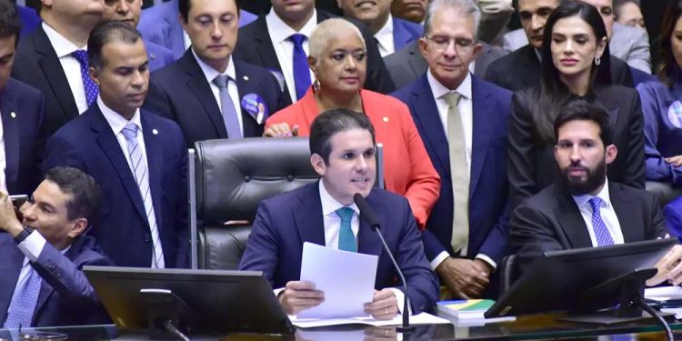 O deputado Hugo Motta, presidente da Câmara dos Deputados