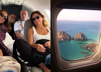 Anitta compartilhou em seu stories foto dentro de jatinho