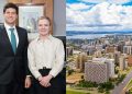 O prefeito João Campos e a ministra Gleisi Hoffmann, em Brasília