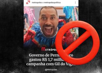 Matéria do jornalista Augusto Tenório não aparece mais no portal