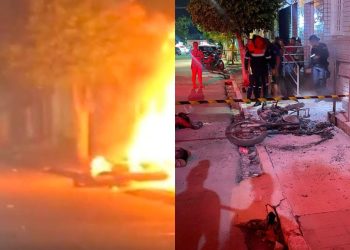 Dois homens abriram fogo contra um alvo, matando duas pessoas e ferindo outra