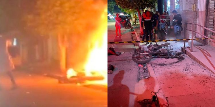 Dois homens abriram fogo contra um alvo, matando duas pessoas e ferindo outra