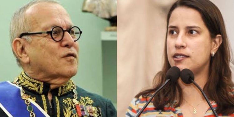 Marcos Vinicios Rodrigues Vilaça e governadora Raquel Lyra