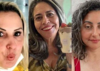 Da esq para dir.  Raquel de Souza Lopes, Rosana Maciel Gomes e Michely Paiva Alves