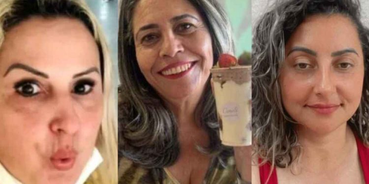 Da esq para dir. Raquel de Souza Lopes, Rosana Maciel Gomes e Michely Paiva Alves