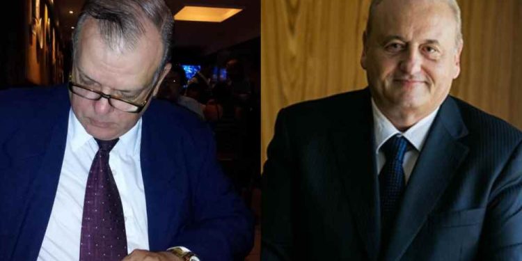 Os advogados Fred Vilaça (esq) e Cláudio Fruet (dir)